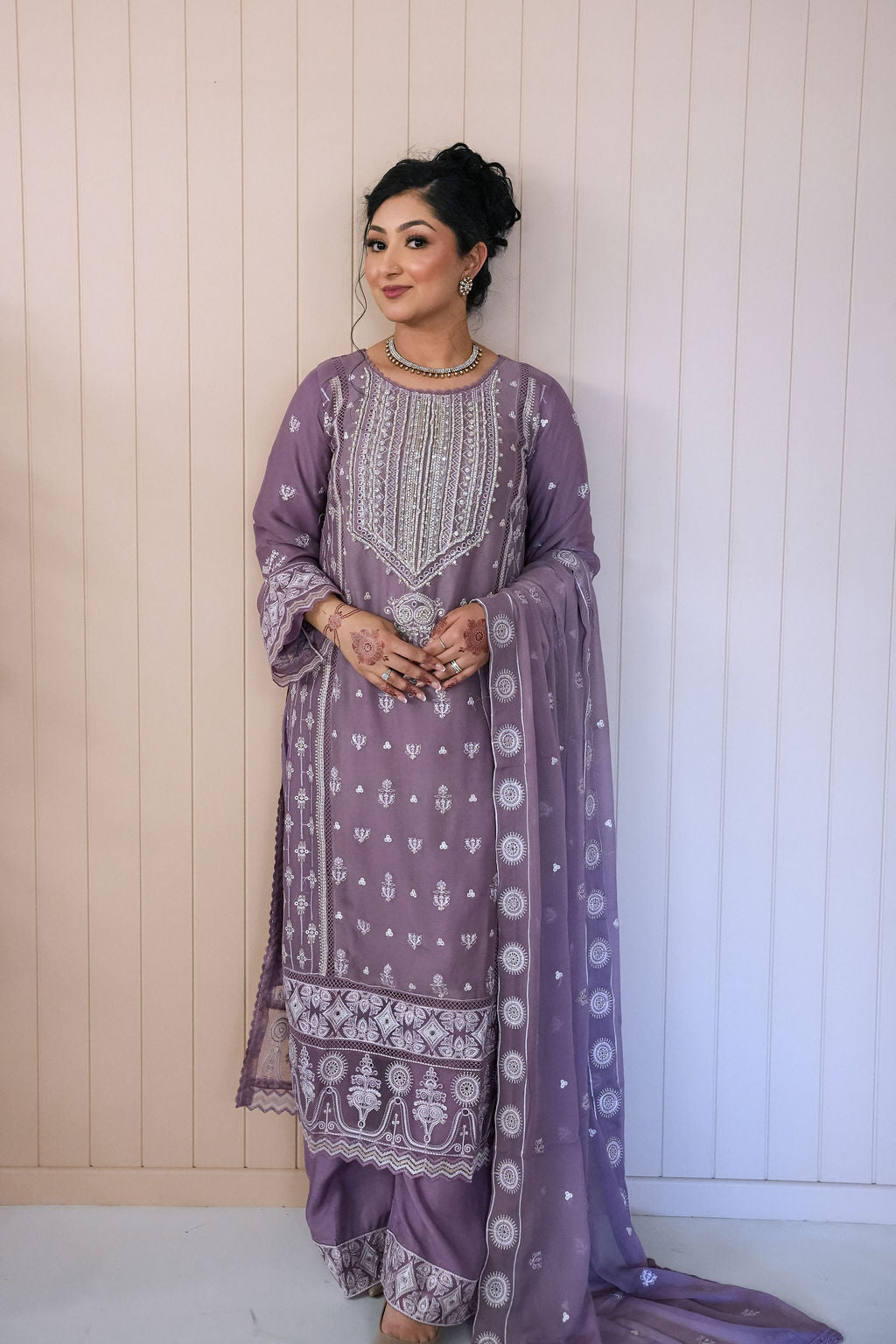 Noor-e-Gulabi - Lilac Chiffon