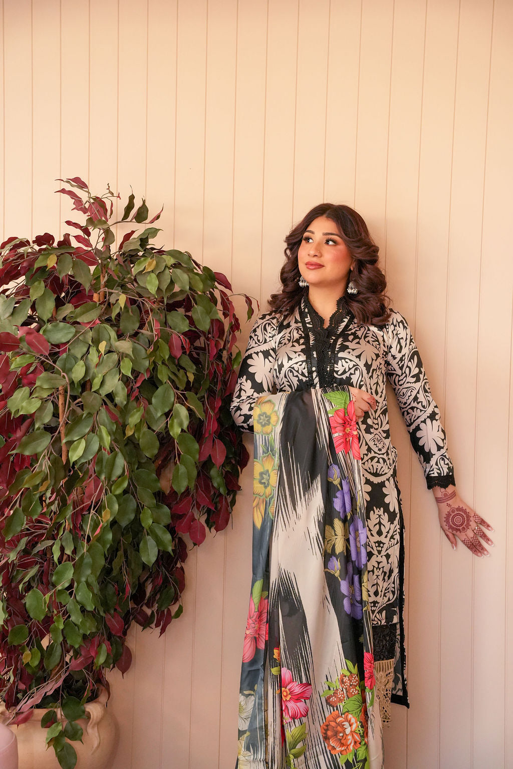 Afsana-e-Noor – Printed Silk Suit