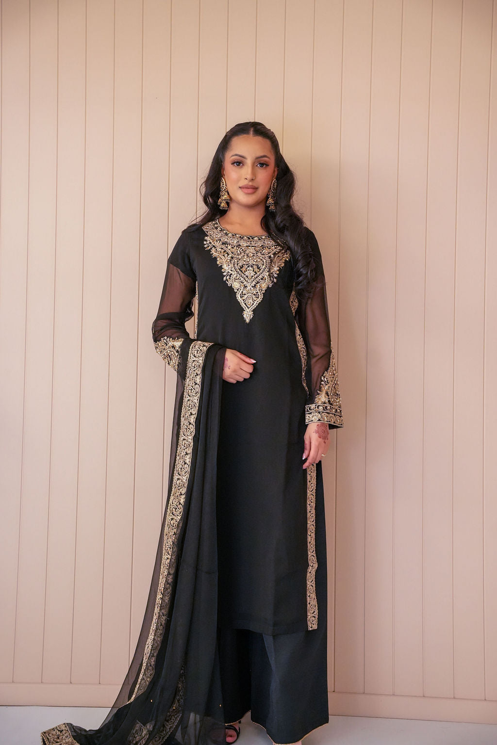 Zara - Embroidered chiffon