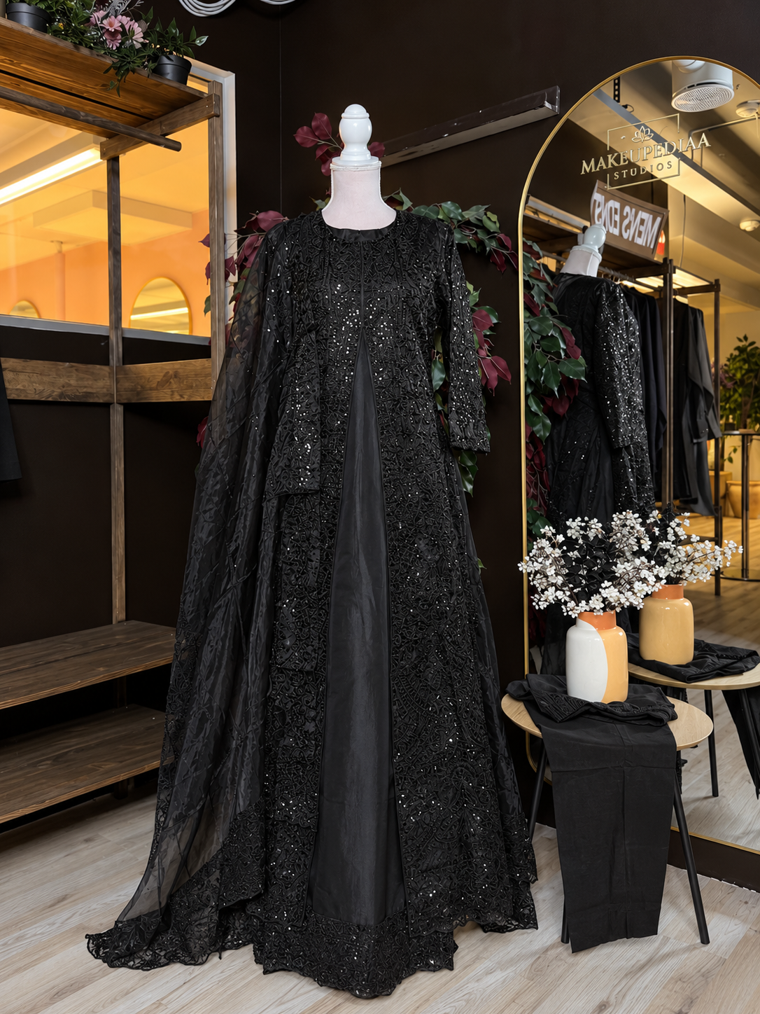 Midnight Elegance Maxi Dress