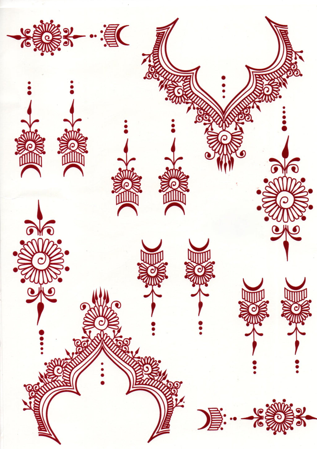 Henna sticker - 2 sider