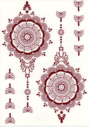 Henna sticker - 2 sider