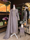 Smoky Lavender Raw Silk Suit