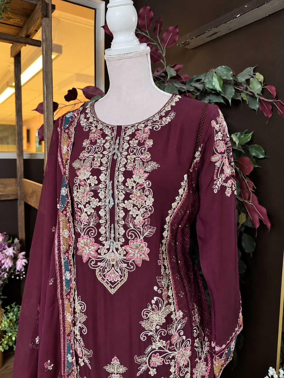 Gulbadan Embroidered Suit