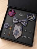 Well-Mannered – Midnight Blue Paisley Gift Set