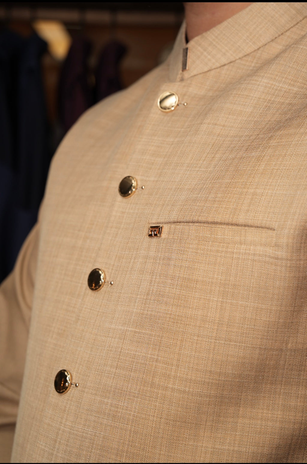 Desert Sand – 3 Piece Waistcoat Suit