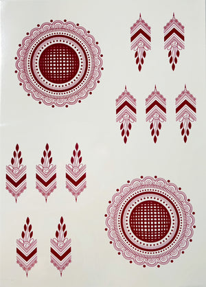 Henna sticker - 2 sider