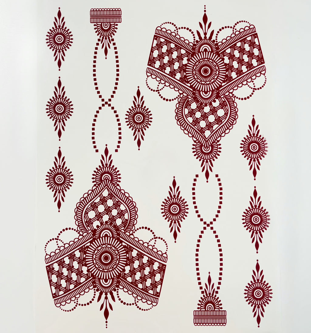 Henna sticker - 2 sider
