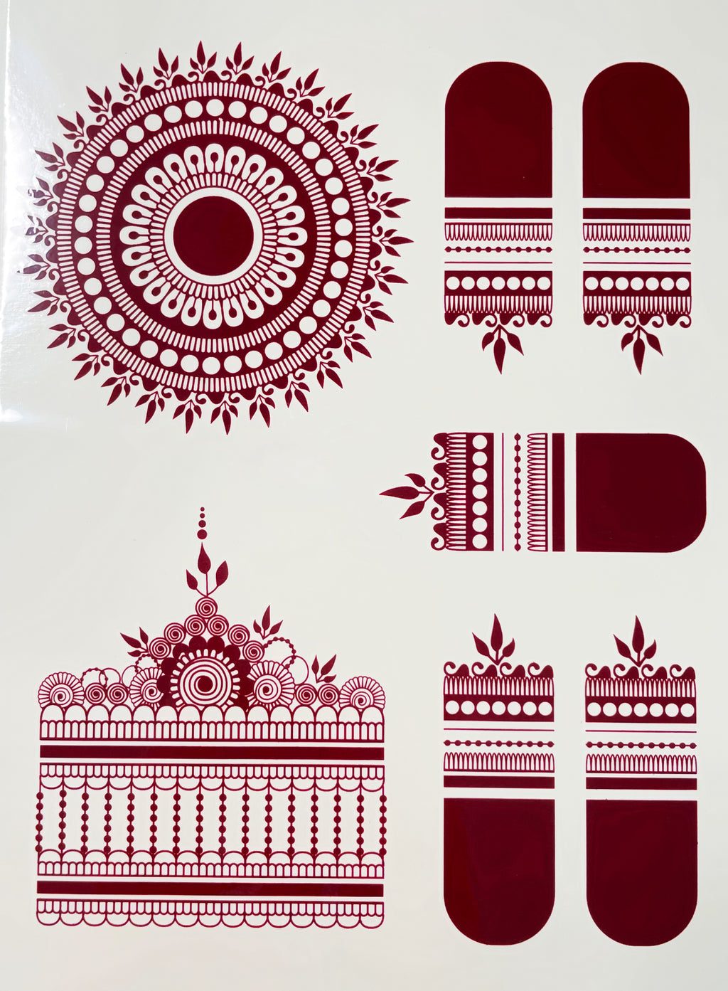 Henna sticker - 1 side