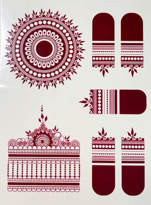 Henna sticker - 1 side