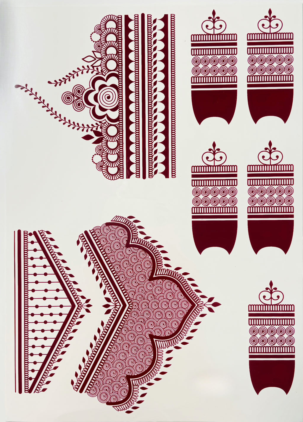 Henna sticker - 1 side
