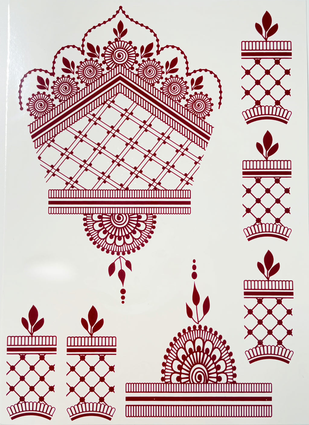 Henna sticker - 1 side