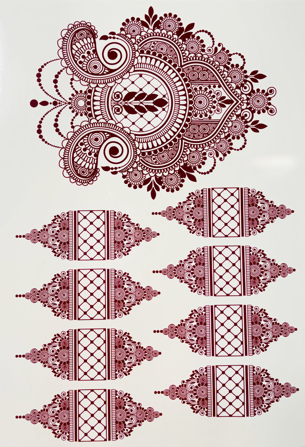 Henna sticker - 1 side