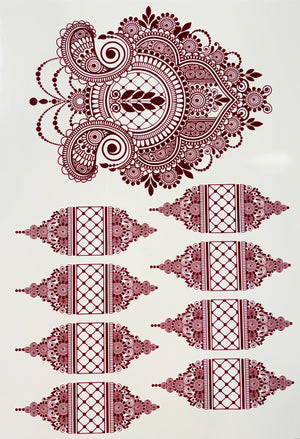 Henna sticker - 1 side