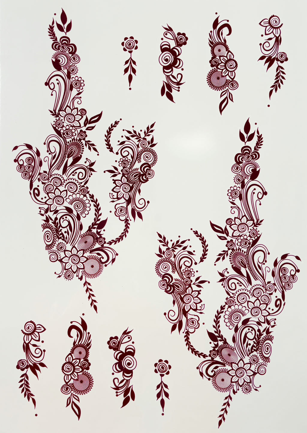 Henna sticker - 2 sider