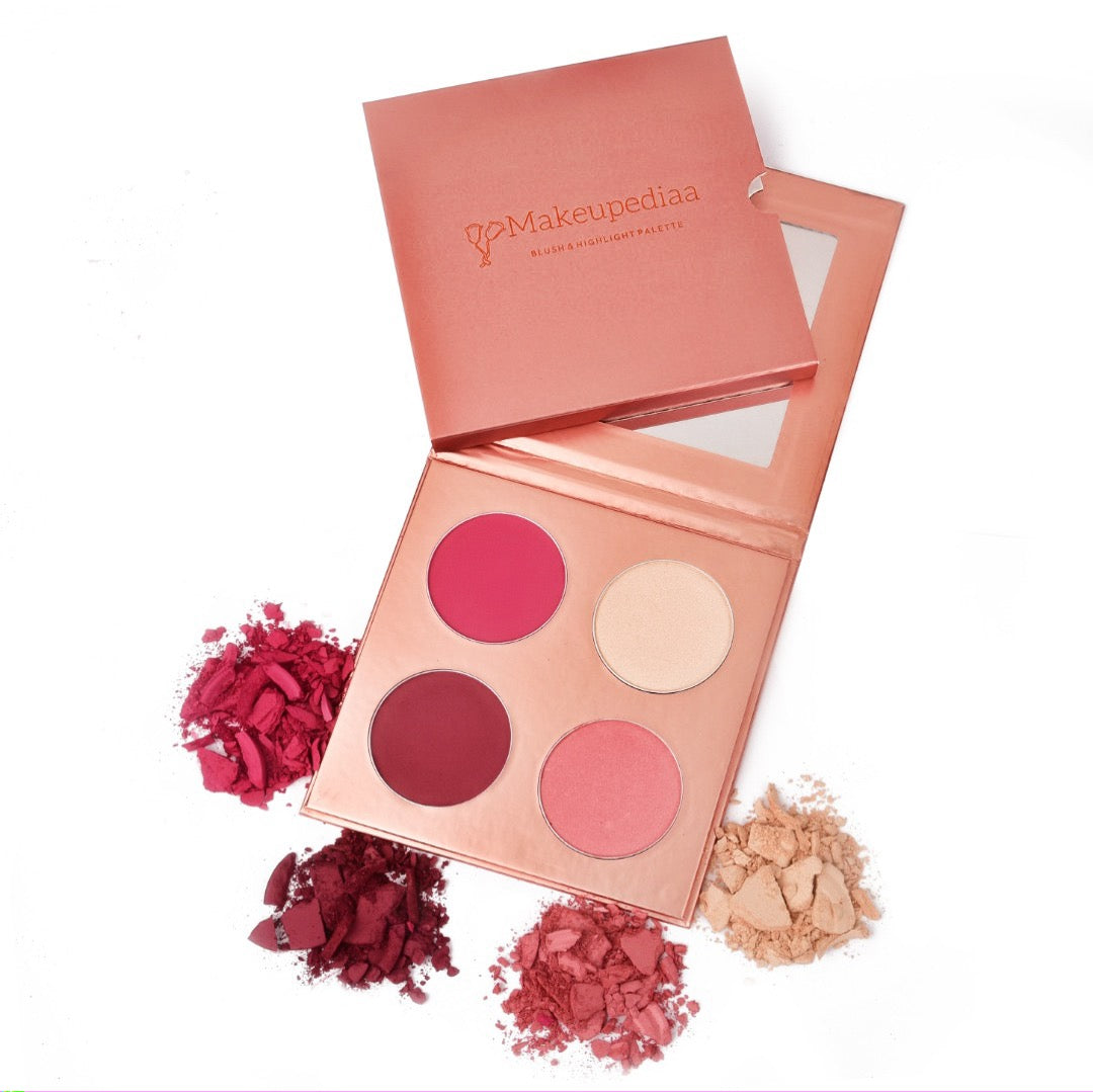 Makeupediaa Blush & Highlight palette