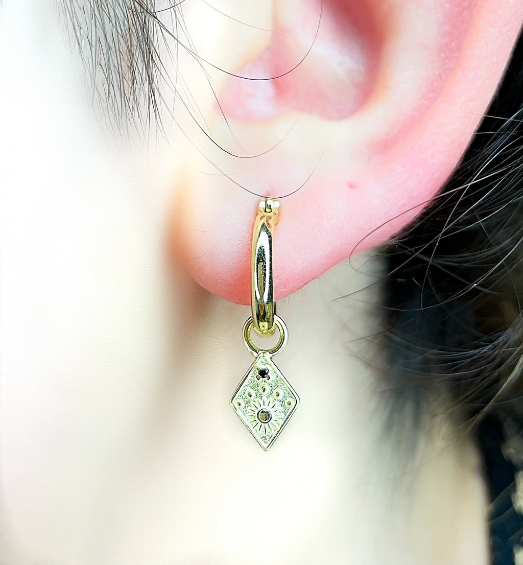 S925 Hoops - Evil Eye
