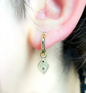 S925 Hoops - Evil Eye