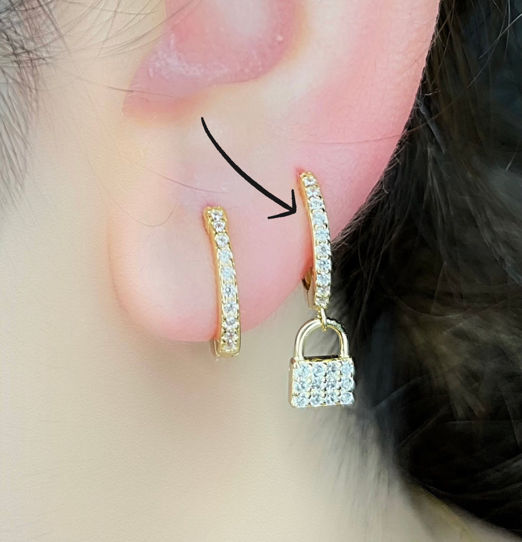 S925 Hoops - Lock