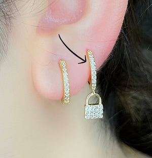S925 Hoops - Lock