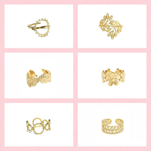 Mallory - Ringset 6stk